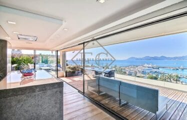 CANNES CROISETTE – EXCEPTIONAL PENTHOUSE WITH PANORAMIC SEA VIEW